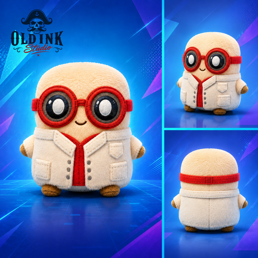 Fortnite X Ray Sprite Lab Coat Plush Stuffed Animal Toy 2026
