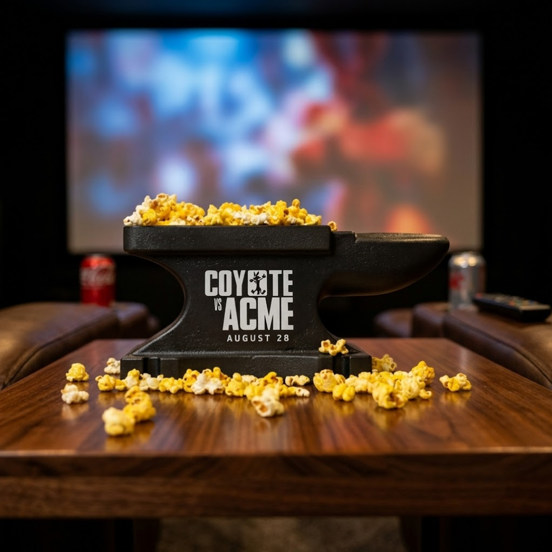 Acme Anvil Popcorn Bucket - Coyote Cartoon Theme